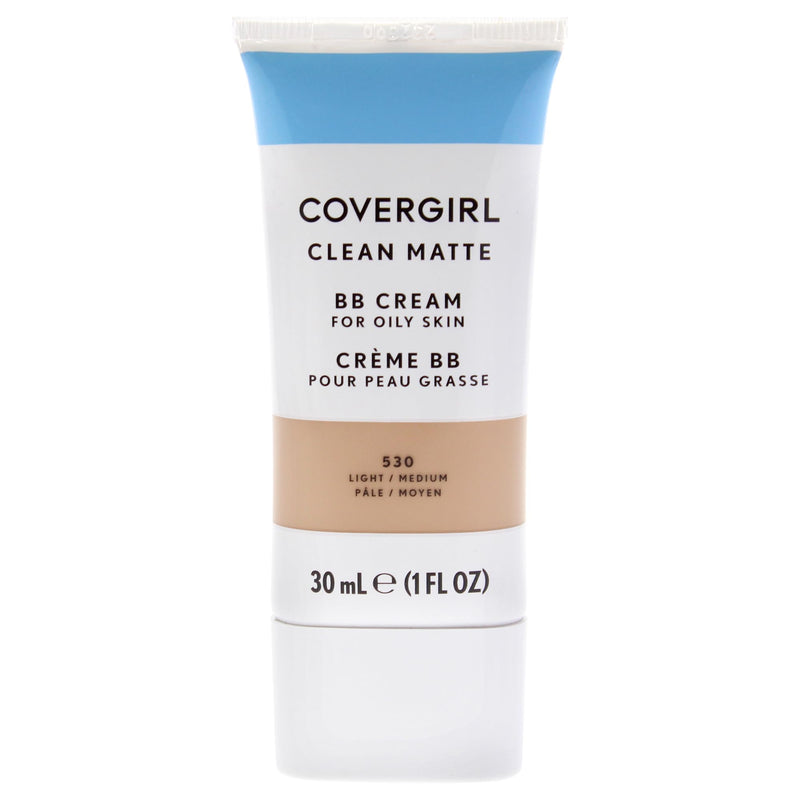 COVERGIRL - Clean Matte BB Cream, Oil-Free, Long-Lasting, Sensitive Skin, Lightweight, 100% Cruelty-Free Light/Medium - 530 1 Fl Oz (Pack of 1)