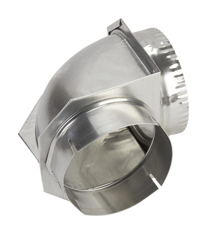 Whirlpool 4396006RW Genuine OEM Dryer Vent Elbow Connector, 90-Degree Close-Turn, 4-Inch Aluminum Space-Saver Accessory