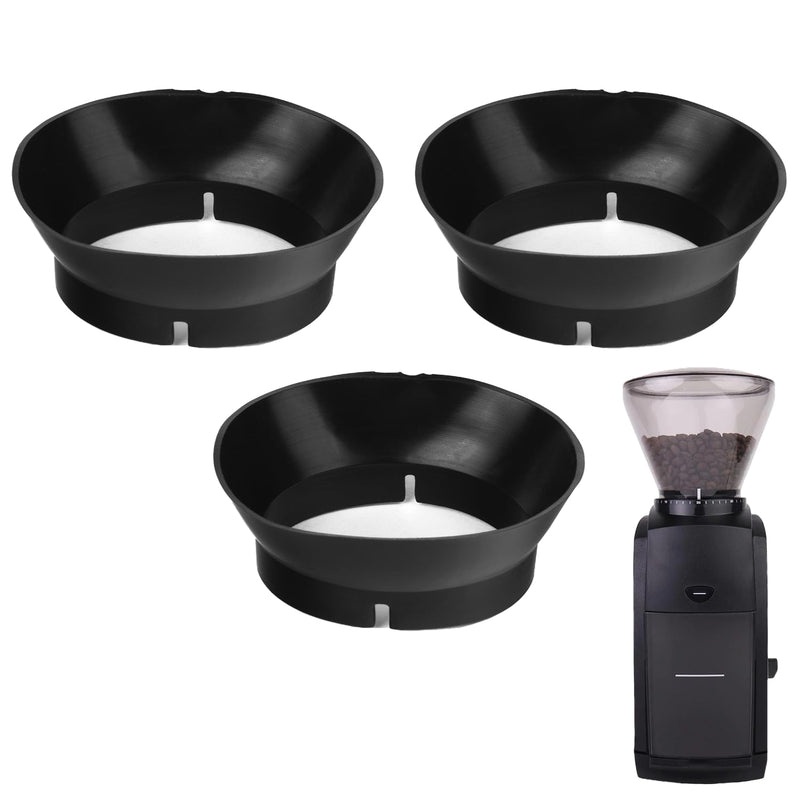 IMPRESA 3-Pack Replacement Burr Grinder Gaskets - Compatible with Baratza Encore & Virtuoso - 2-3/8" x 3/4" Black - Extends Machine Life