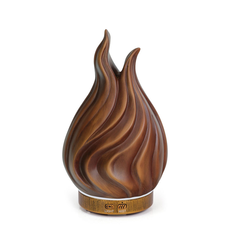 200ml Essential Oil Diffuser for Home, Wood Grain Cover Aromatherapy Diffuser, Cool Mist Humidifier with Safe Auto Shut-Off and 2 Mist Modes & 7
