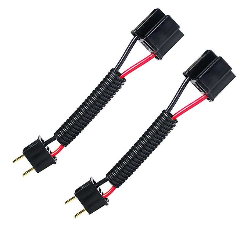 3 Prong to 2 Prong Wiring Harness Headlight Adapter, 2 Pack Female to Male, H4651, H4601, Chevrolet Chevelle, Impala, El Caminos