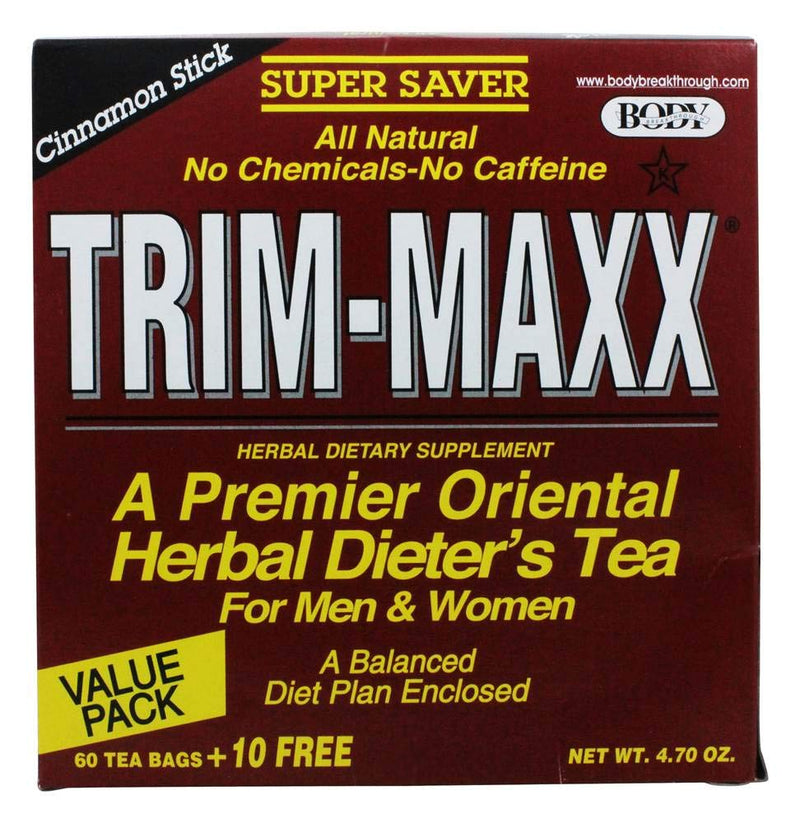 Trim-Maxx Herbal Dieter's Tea Cinnamon Stick - 70 Tea Bags, 4.94 oz