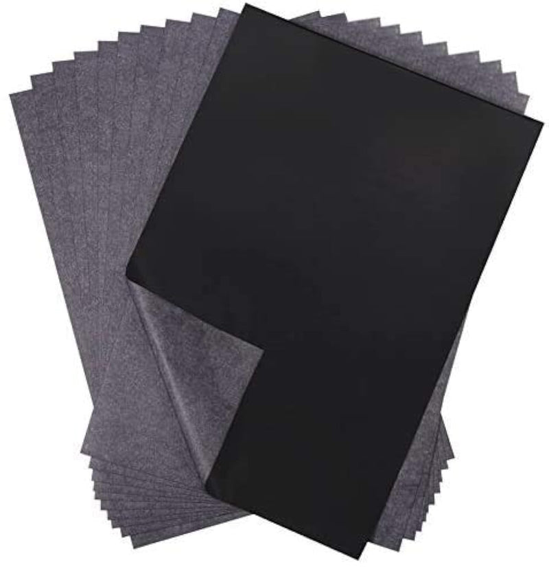 Selizo 100 Sheets Black Carbon Transfer Tracing Paper for Wood, Paper, Canvas and Other Art Surfaces (9 x 13 Inches) 9x13in