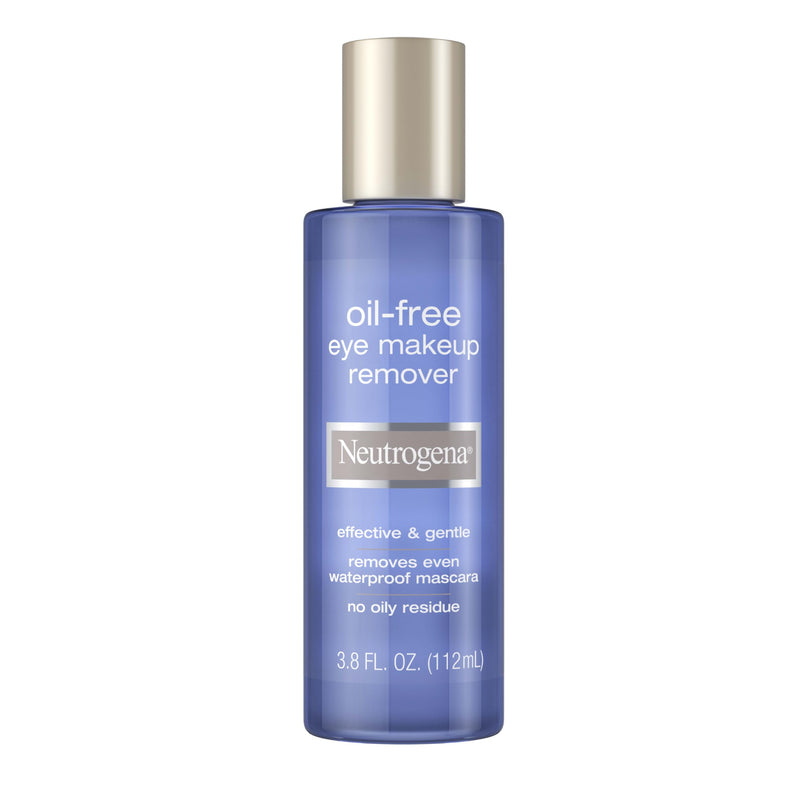 Neutrogena Gentle Oil-Free Eye Makeup Remover & Cleanser for Sensitive Eyes, Non-Greasy Makeup Remover, Waterproof Mascara Remover, Dermatologist