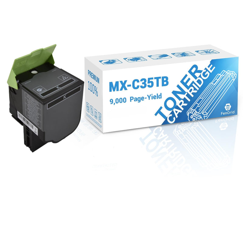 MX-C35TB Black MX-C35T Toner Cartridge, 9,000 Page-Yield | Compatible with Sharp MX-C35TB MX-C357F MX-C407P