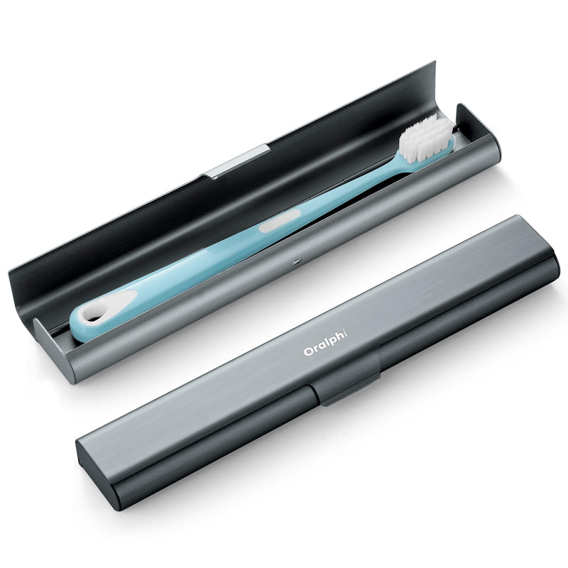 Aluminum Toothbrush Travel Case, Portable Travel Toothbrush Holder, Durable Manual Toothbrush Box Container for Traveling, Bathroom, Camping,