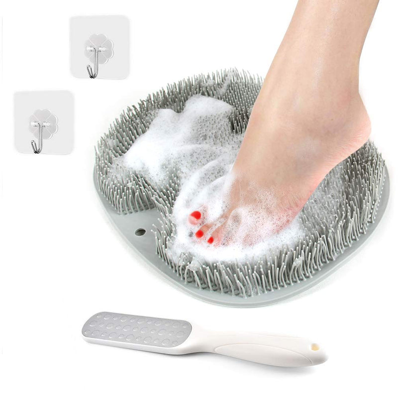 Vlike Shower Foot Scrubber Massager Mat Cleaner Improve Circulation Reduce Feet Pain Exfoliation, Feet Acupressure Mat with Non Slip Suction Cups,