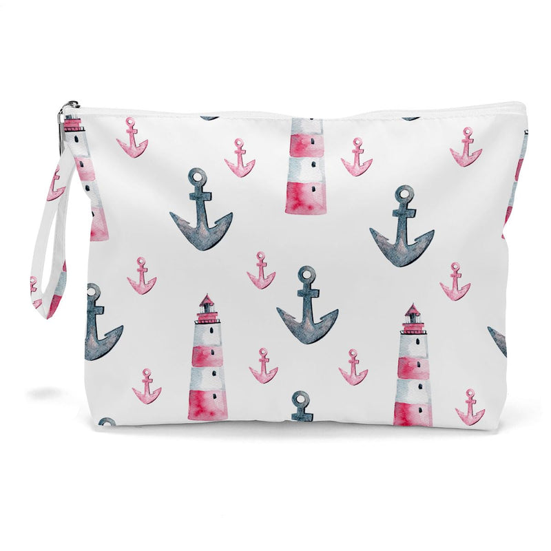 Fokongna Travel Makeup Bag - Wet Dry Bag for Swimsuit, Beach Pool Diapers, Dirty Yoga Gym Clothes - Zipper Pouch for Women, Sister, Friends -