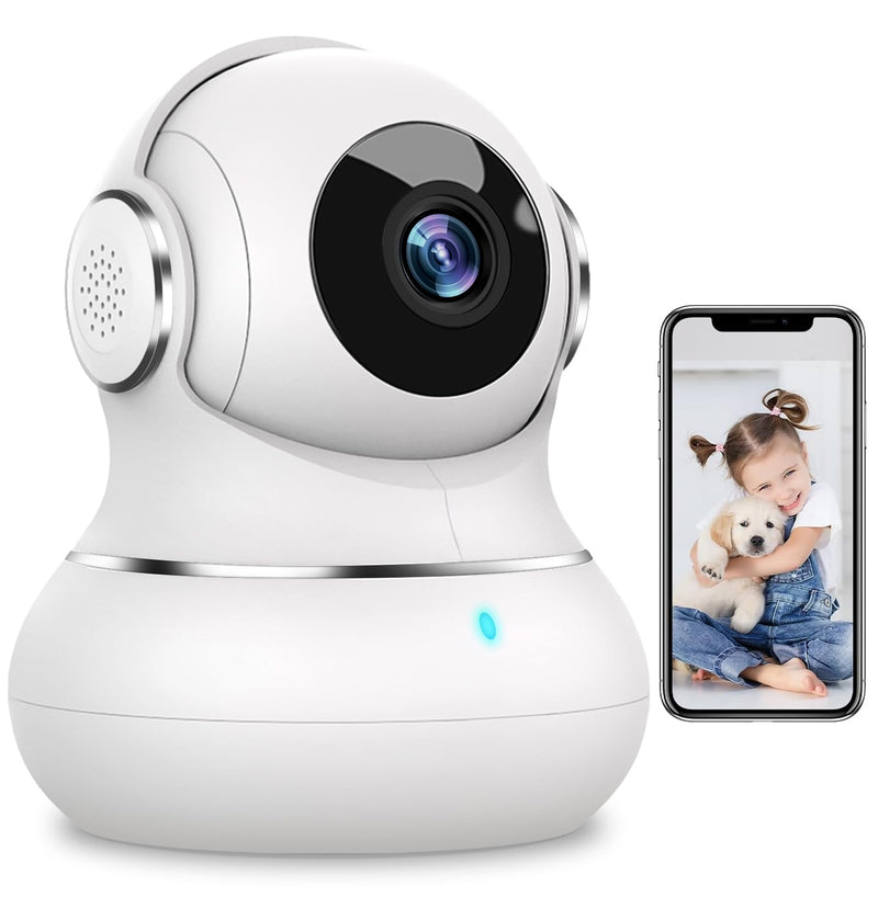 litokam Security Camera Indoor 2K, 360 Pan/Tilt Cameras for Home Security with Motion Detection, Baby Monitor for Pet/Dog with Night Vision,