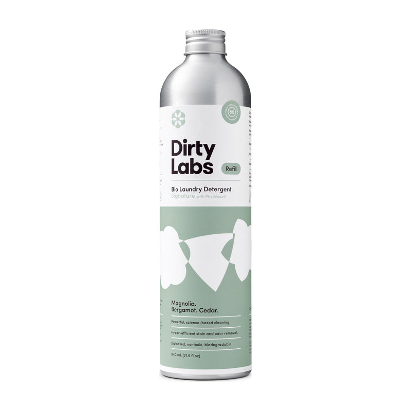 Dirty Labs | Signature Scent Bio-Liquid Laundry Detergent 80 Loads (21.6 fl oz) Hyper-Concentrated High Efficiency & Standard Machine Washing