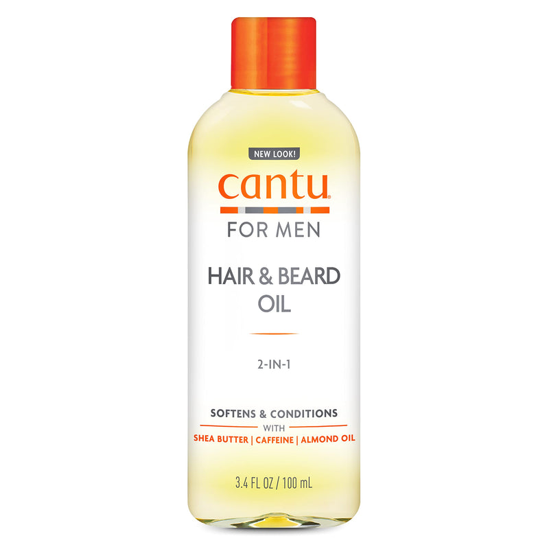 Cantu for Men Hair & Beard Oil, 3.4 Fl Oz