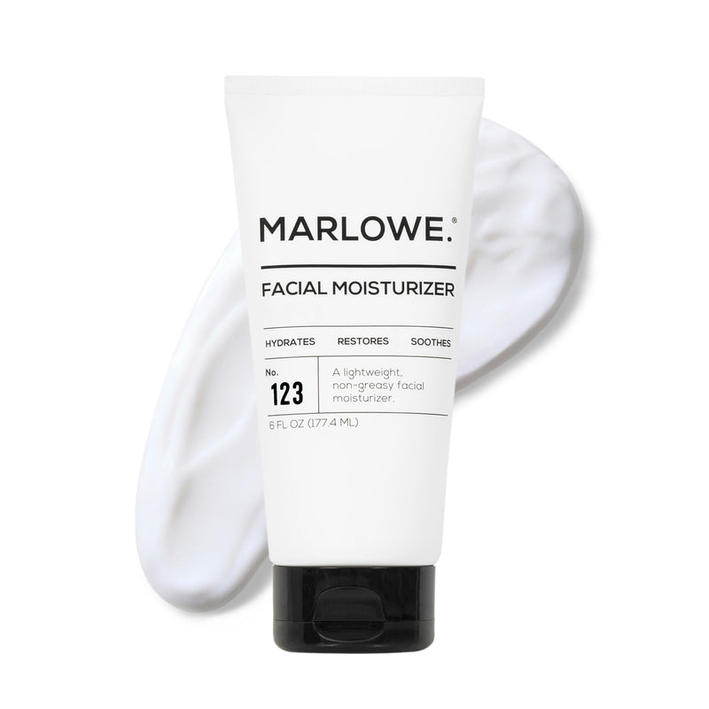 No. 123 Facial Moisturizer 6 Oz, Daily Face Lotion with Aloe Vera & Green Tea Extract, Hydrates, Nourishes, Restores & Soothes, Lightweight,