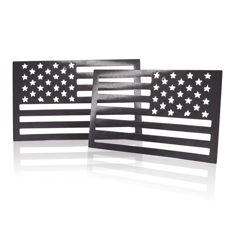 American Flag Magnet Decal, 2 Pack 6.1 x 3.7 Inch USA Flag Stickers with Patriotic Stars Reflective Stripes for Cars & Trucks - Support US