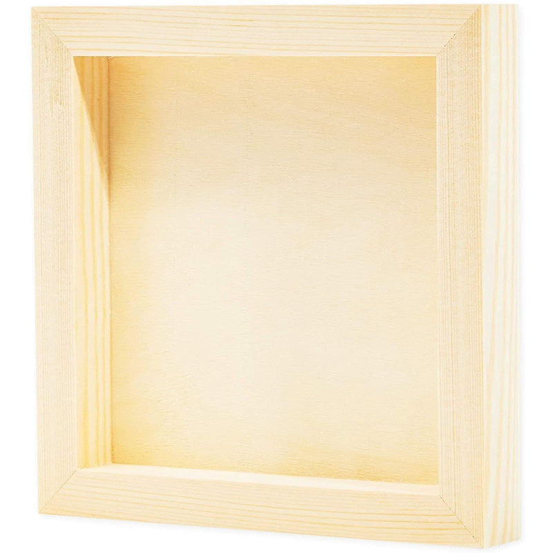 Bright Creations Wood Panels for Painting - 6 Pack, 6x6 in - Unfinished Square Wood Panels for Art & Craft Supplies - Smooth Pine Cradle Canvas
