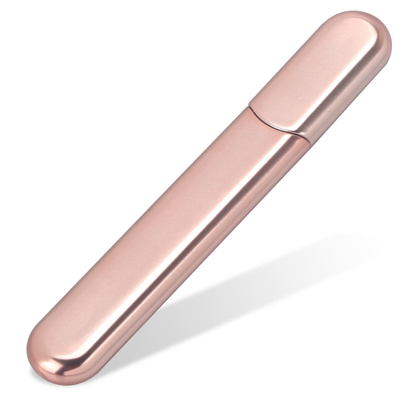 MiDenso Premium Glass Nail File, Christmas Gifts, 5.5 Inch Apricot