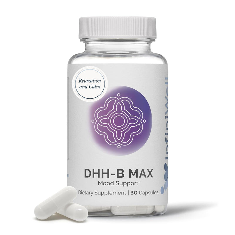 InfiniWell DHH-B Max - 15mg DHH-B Mood Support Supplement - 20x More Potent Than Standard Magnolia Bark Extract - Promote Relaxation, Calm,