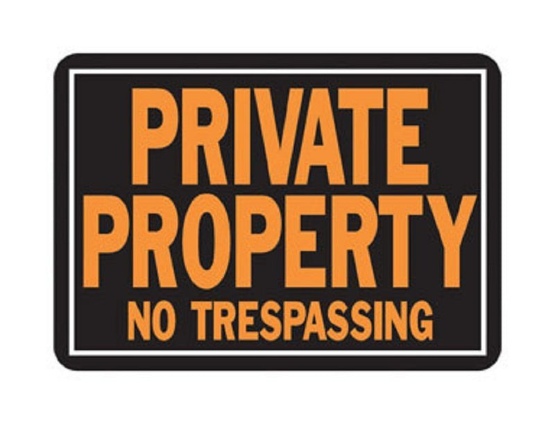 Hy-Ko Aluminum Signs, 14” x 9.5”, Durable Long-Lasting Contrasting Metal Signs for Outdoor Use for Businesses, Property, Clear & Easy to Read