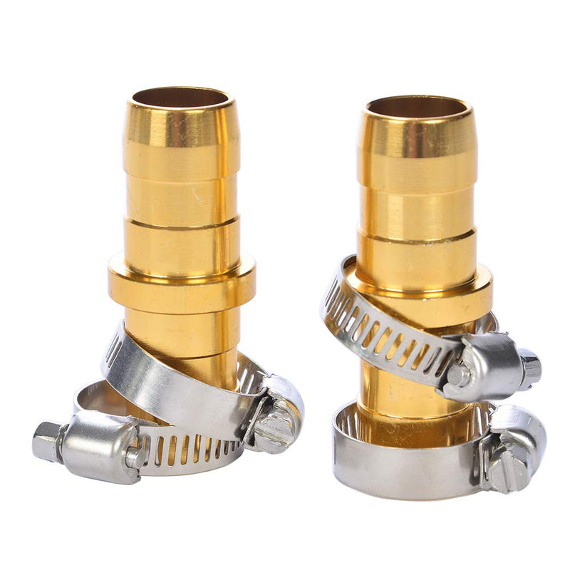 2 Pack Garden Hose Connector Repair Mender Kit with Stainless Clamp,Fits 3/4"-5/8" Water Hose Repair Fitting | Fits 3/4"-5/8" Water Hose Repair