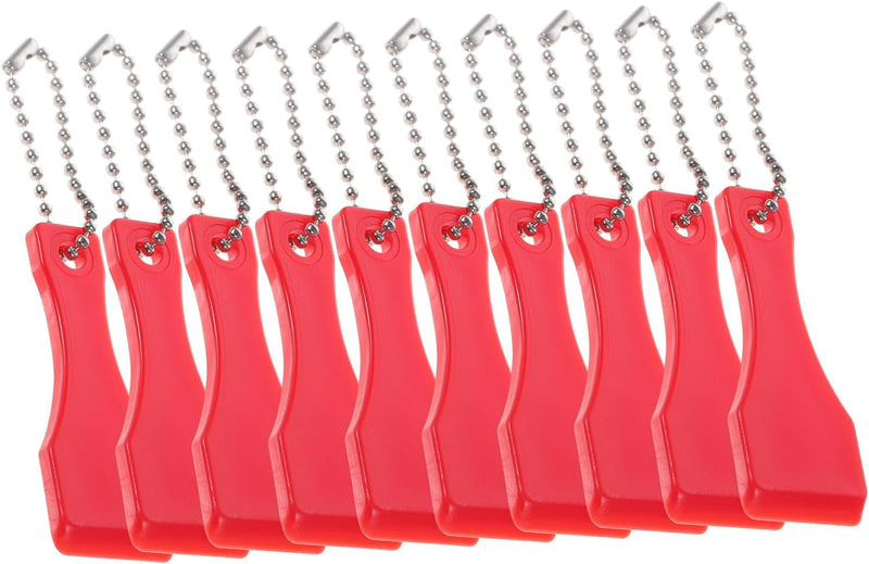 10Pcs Red Lottery Ticket Scraper Lottery Ticket Scratcher Sticker Label Remover Plastic Small Scraper Shovel Shape Lottery Scratcher Lottery