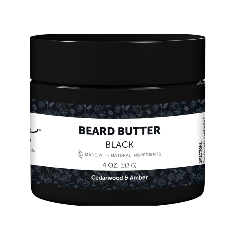 Detroit Grooming Co. Beard Butter for Men | Softens, Thickens & Hydrates with Safflower Oil & Shea Butter | Black Scent, 2oz