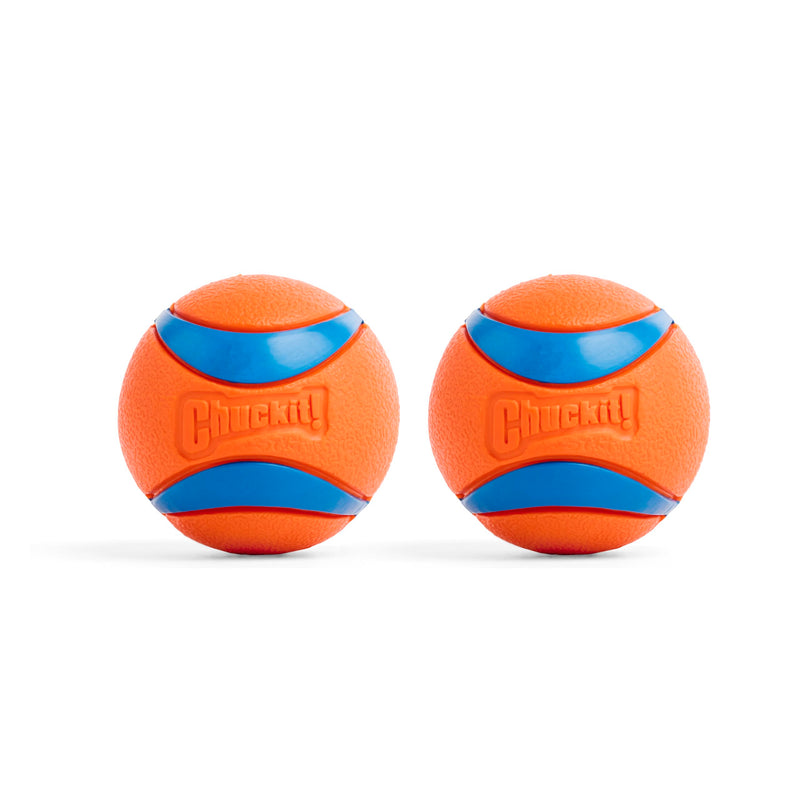 Chuckit! Ultra Ball Dog Toy - Medium Bouncy Fetch Balls For Dogs 20-60 lbs - Made from Durable Rubber - Floating Water Pet Toys - Size Medium -