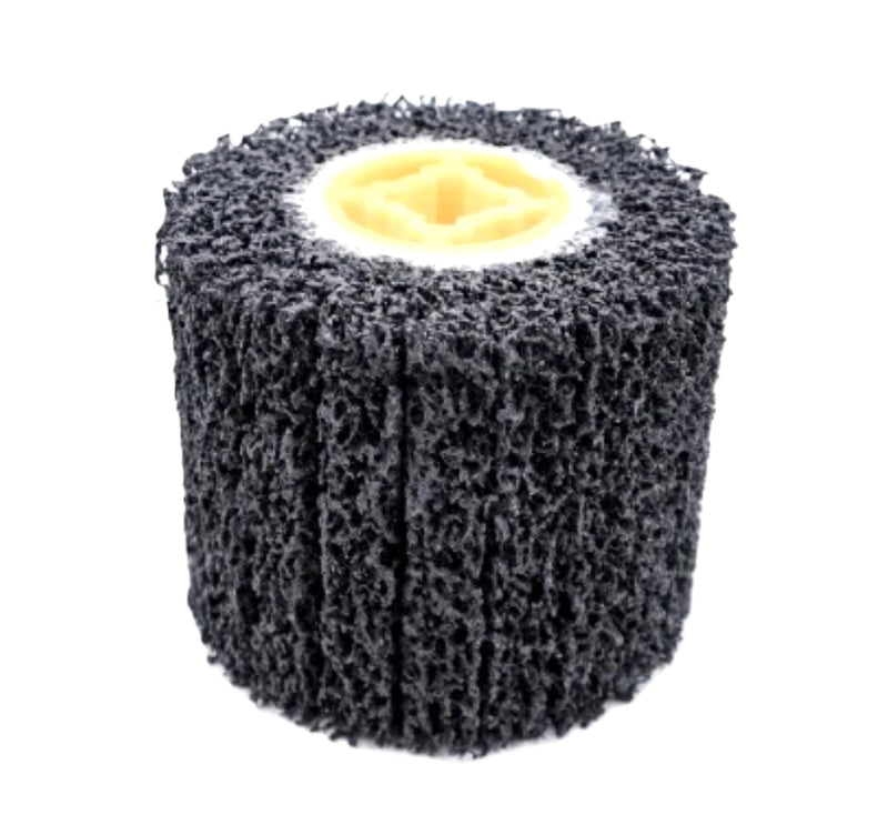 Strip and Clean Abrasive Drum Paint and Rust Remover, 40 Grit Wire Drawing Polishing Wheel for Metal Wood Surface Conditioning Clean Descale Welds