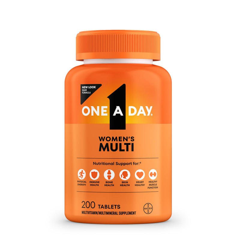 One a Day WomenâS Multivitamin with Vitamin A, C, D, E and All 8 B Vitamins, Calcium, Vitamins for Women, for Bone Health, Skin Health & Immune