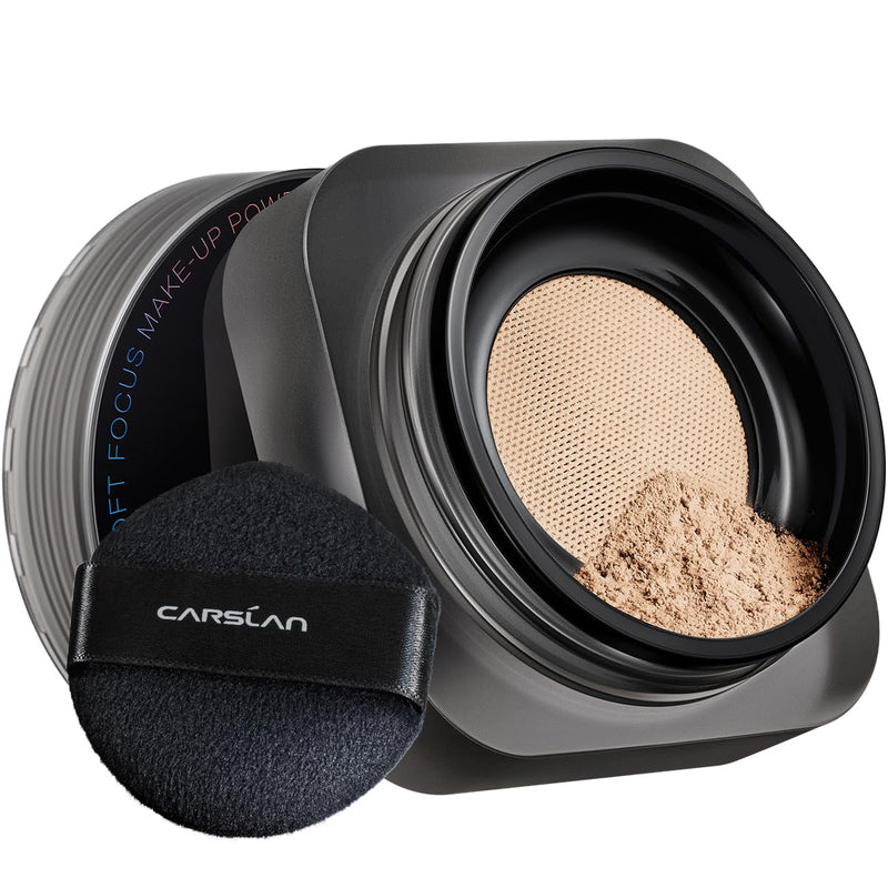 Soft Focus Loose Setting Powder, Waterproof, Matte, Oil Control, Shine Free, Talc-Free Face Powder Makeup, 24H Longwear Finishing Powder, N01