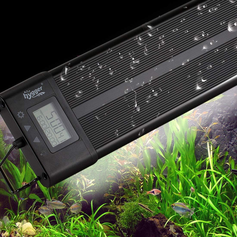 hygger Aquarium Programmable LED Light, for 18~24in Long Full Spectrum Plant Fish Tank Light with LCD Setting Display, 7 Colors, Sunrise Sunset