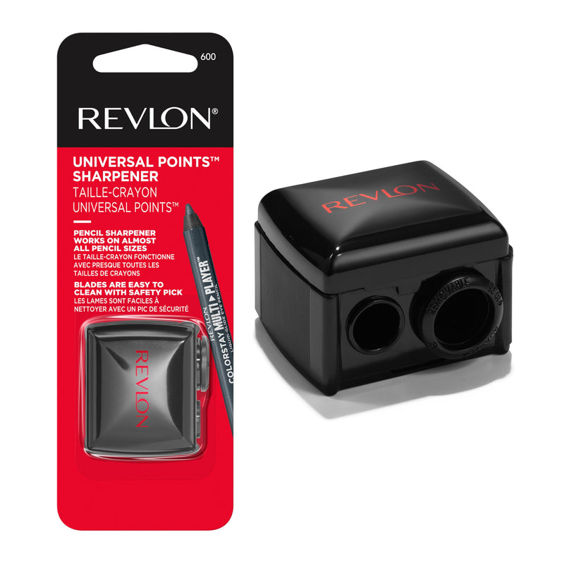 Revlon Universal Points Makeup Sharpener, Black, 1 Count Pack of 1