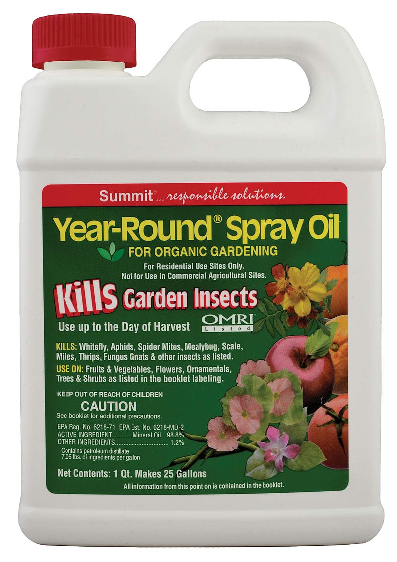 Summit...responsible solutions Summit 114-12 Year-Round Spray Oil for Garden Insects Concentrate, 32-Ounce