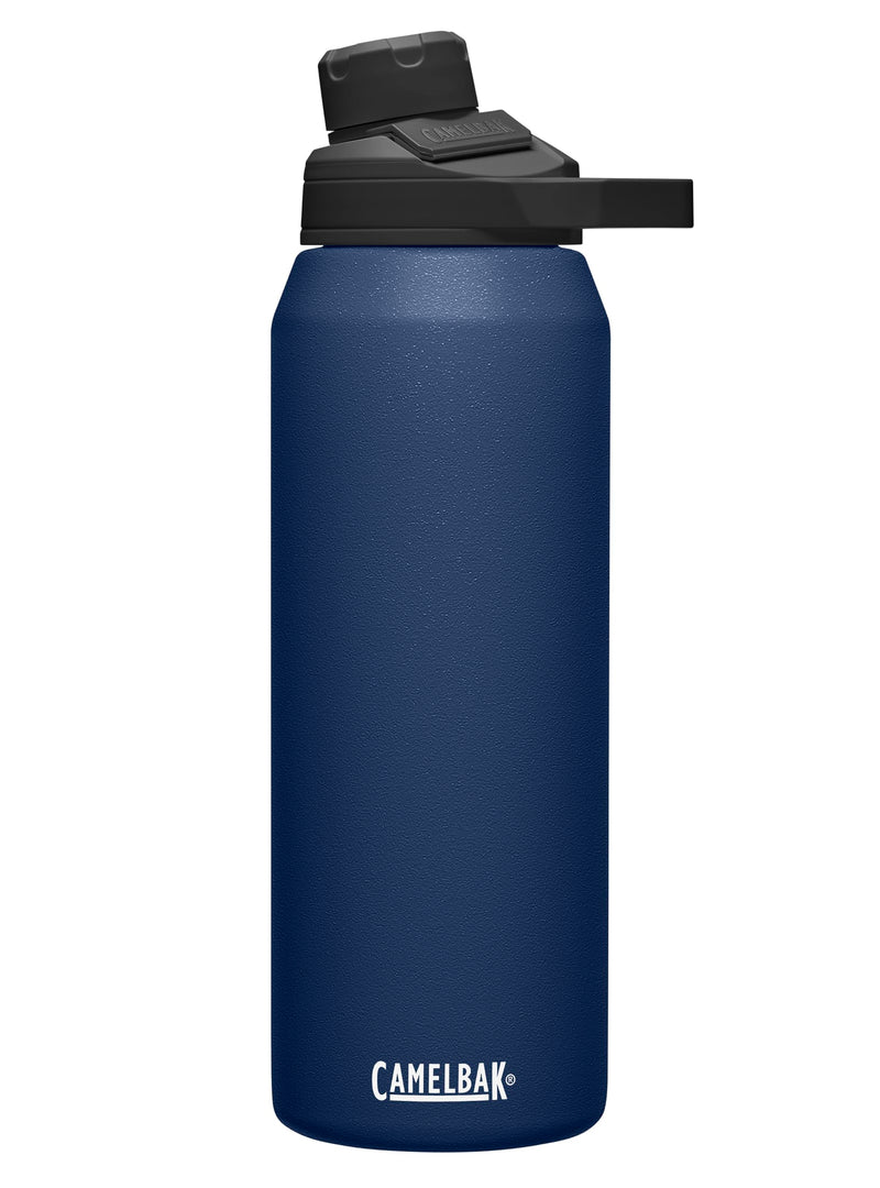 CamelBak Chute Mag Vacuum Insulated Stainless Steel Water Bottle, Magnetic Leak‑Resistant Cap for Everyday Hydration 32 Ounces Navy