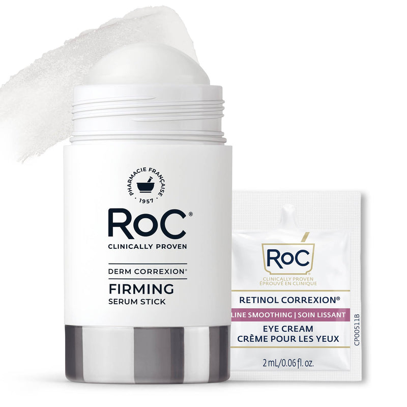 RoC Derm Correxion Retinol Firming Serum Stick with Antioxidants to Visibly Tighten and Firm Wrinkles and Laugh Lines For Men and Women + Retinol