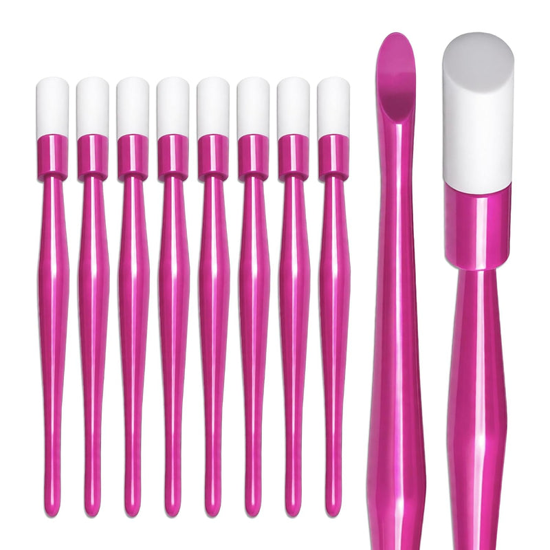 Pana® USA (10Pcs in a Pack) Plastic Cuticle Pusher Hard Rubber Tipped Nail Art Tool Cleaner Remover