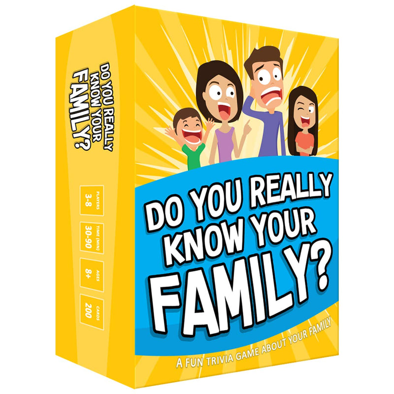 DO YOU REALLY KNOW YOUR FAMILY? Fun Family Game for Kids, Teens and Adults | Best Family Game Night Card & Board Game for Kids 8-12 & Adults,