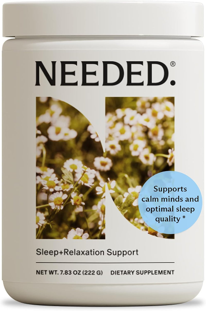 Needed. Sleep and Relaxation Support - Chamomile Powder for Relaxation and Magnesium Powder for Sleep Support, Safe and Effective Nutrients &