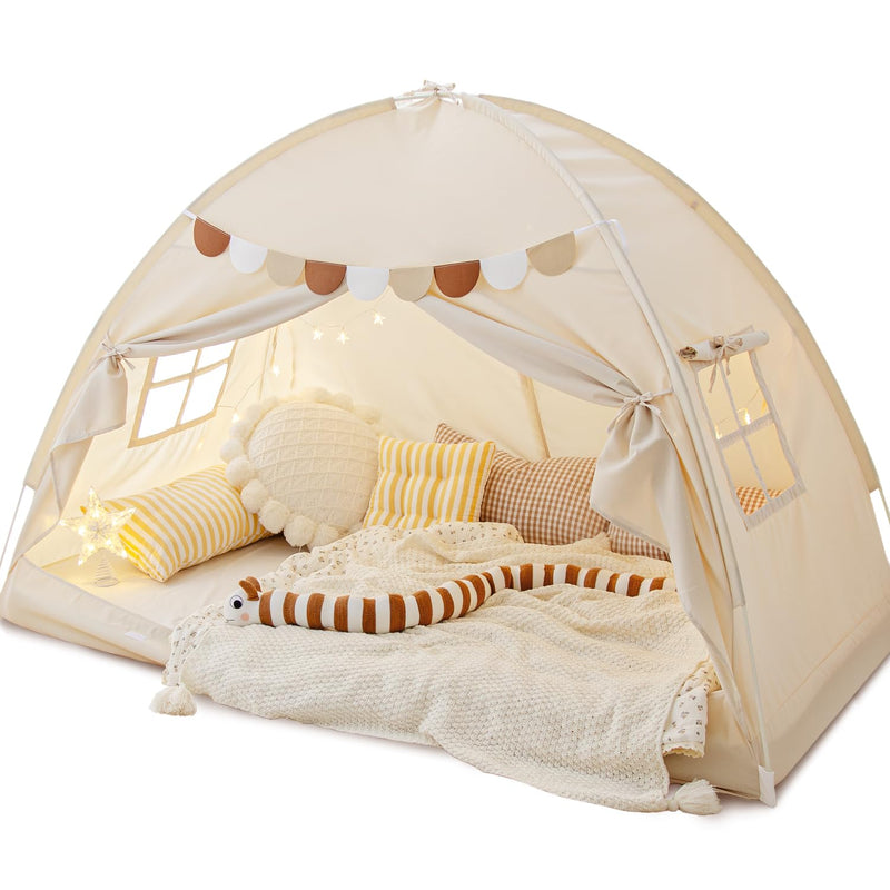 Twin Bed Tent Canopy for Kids Toddler Tents Indoor Bed Bunk Sleep Tents | Twin Size Bed Tent Dream Playhouse Privacy Blackout Portable Drafty Room