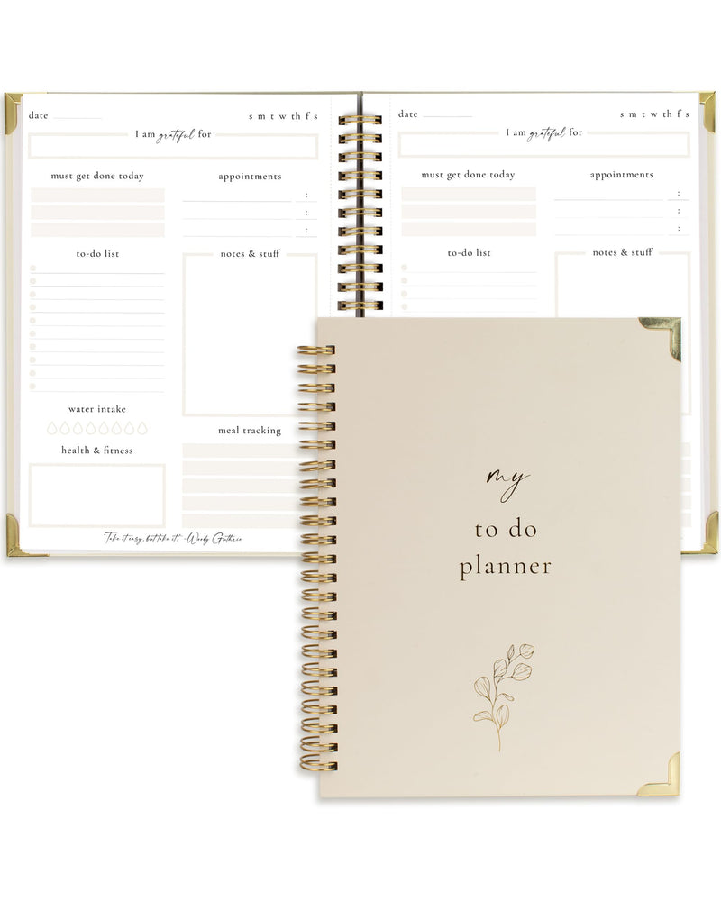 Beautiful To Do List Notebook - Aesthetic Daily Planner to Easily Organize Your Tasks And Boost Productivity - Stylish Undated ADHD Planner Gift