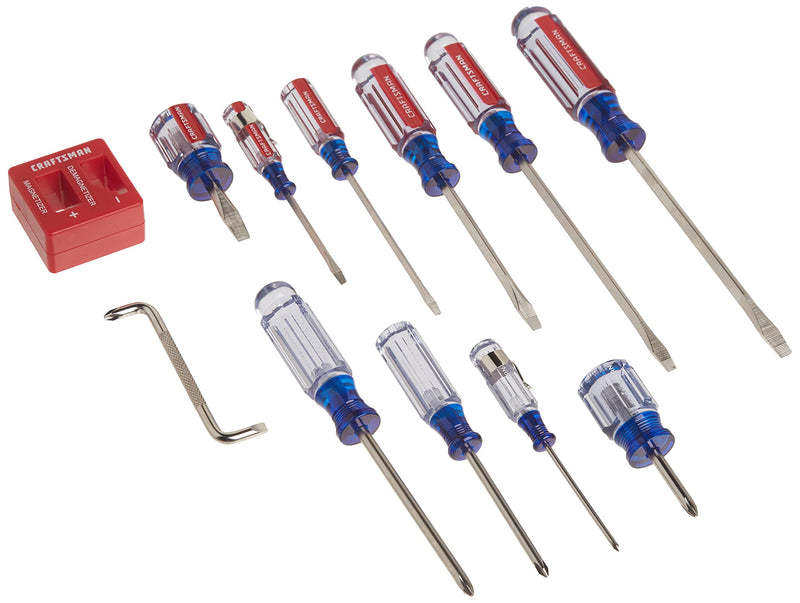 CRAFTSMAN Screwdriver Set, Assorted, 12Piece (CMHT65044) 12 Count (Pack of 1)