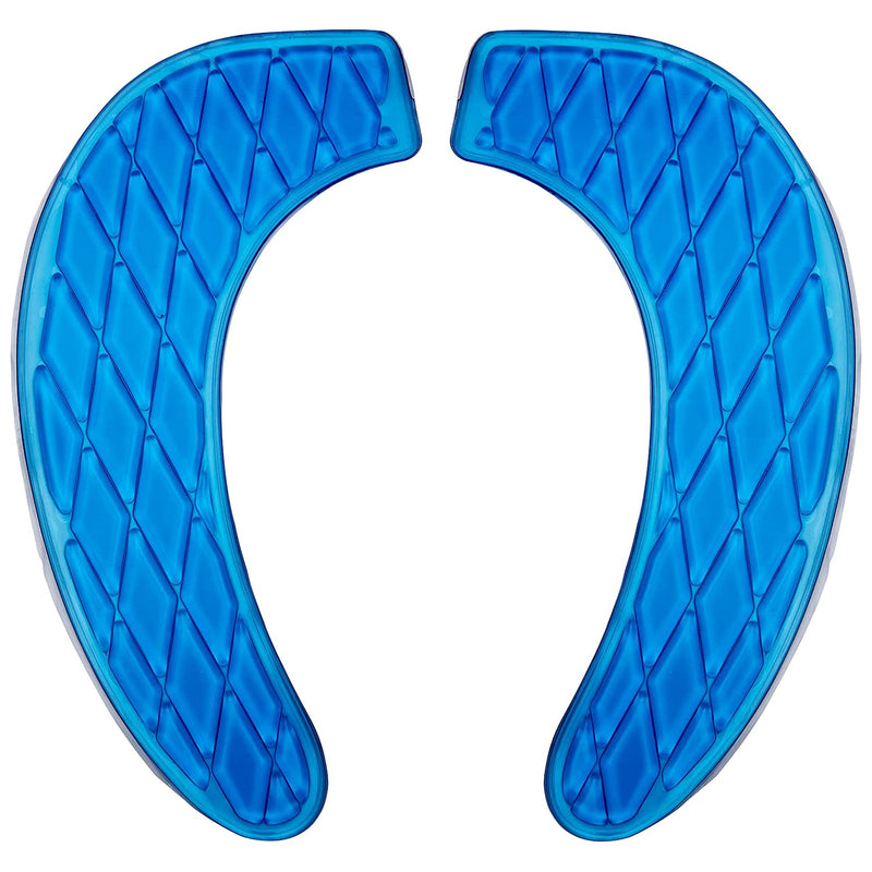 Gel Toilet Seat Cushion Portable and Washable Toilet Seat Cover Universal with Self-Adesive Design(Blue)
