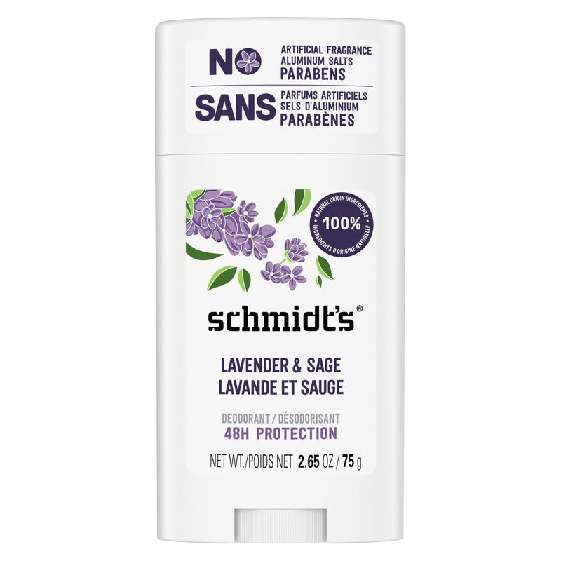 Schmidt's Aluminum-Free Deodorant Lavender & Sage Aluminum Free 2.65 oz 2.65 Ounce (Pack of 1)