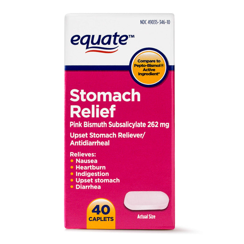 Equate Stomach Relief Caplets 40ct 40 Count (Pack of 1)