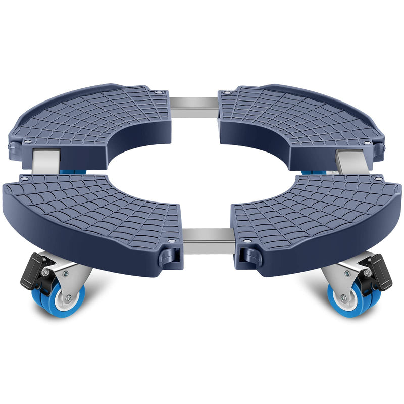 sanyi Plant Caddy with Wheels, 15-22" Adjustable Plant Stand with Wheels 1 Blue