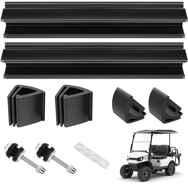 Club Car Golf Cart Windshield Clips Kit fit Precedent,Tempo, Onward 1 Inch Tube Included Windshield Sash Clips, Windshield Retaining Clips,
