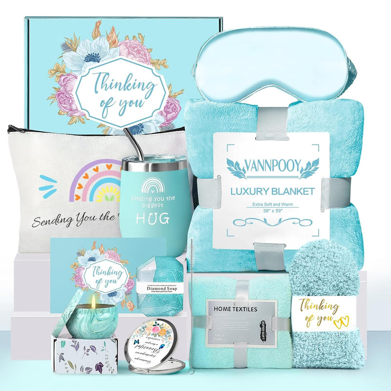 Get Well Gifts for Women, Thinking of You Gift Basket, Unique Self Care Package Relaxing Spa Gift Set, Birthday Gifts Box for Woman, Mothers Day
