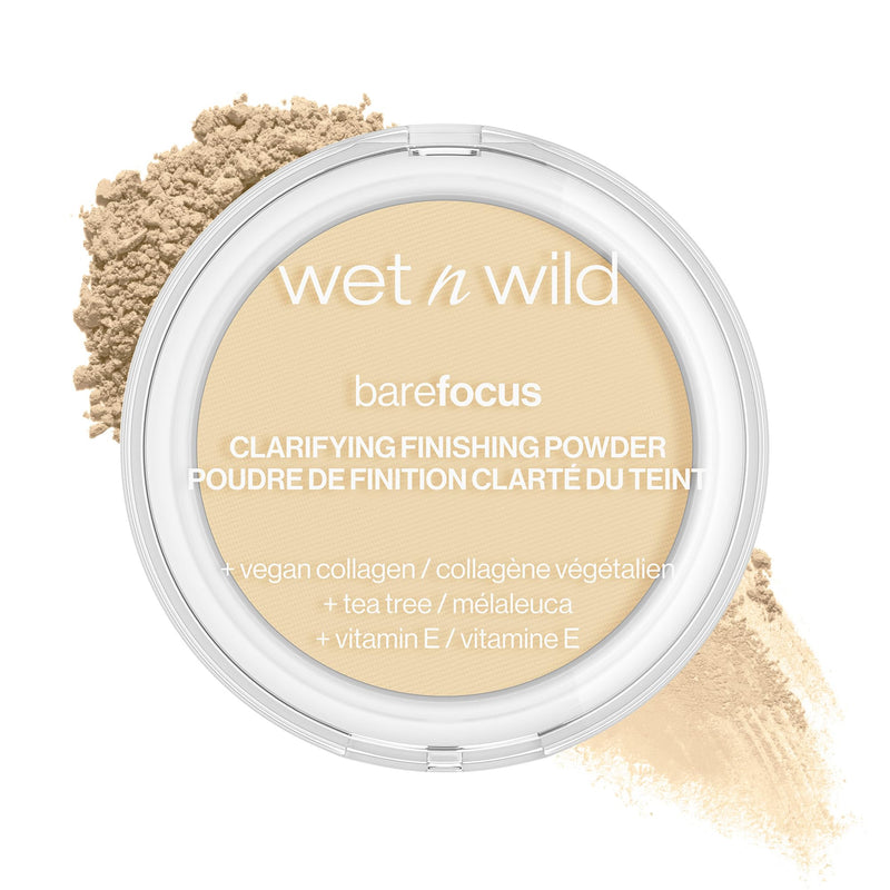 Wet N Wild Bare Focus Clarifying Finishing Powder | Matte | Pressed Setting Powder Fair-Light