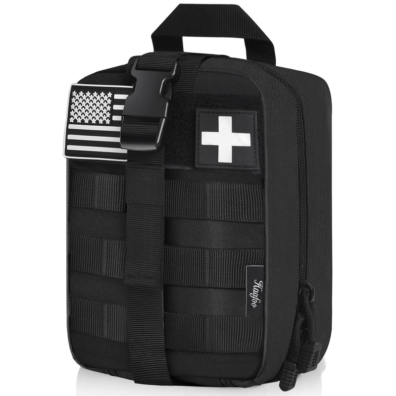 Medical Molle Pouch Tactical - 1000D Nylon First Aid Pouch, Big Capacity EMT Pouch Utility, Heavy Duty Military Grade Rip-Away Ifak Pouch for Home