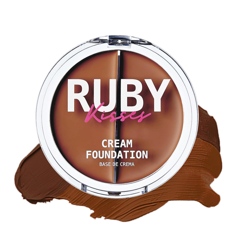 Ruby Kisses 3D Face Creator Cream Foundation & Concealer, 12 Hours Long Lasting, Medium to Full Coverage, Non-Greasy, Ideal for Makeup & Contour