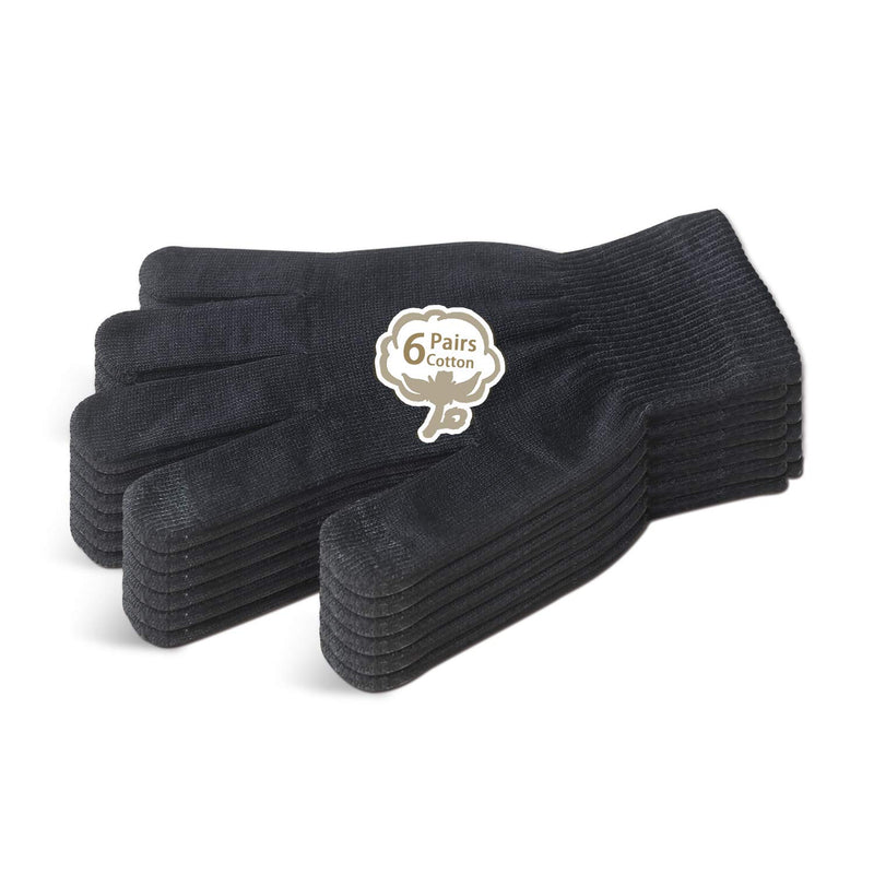 Evridwear Men Moisturizing Cotton Gloves with Touchscreen Fingertips for Eczema Beauty Cosmetic Dry Hands Sensitive Irritated Skin Therapy