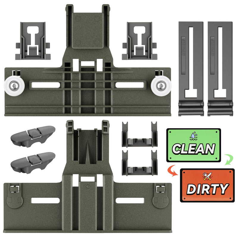 Upgraded W10350375 Dishwasher Top Rack Adjuster parts For Whirlpool WDT730PAHZ0 WDT750SAHZ0 Upper Rack Parts,WDTA50SAHZ0 WDT970SAHZ0 Dishwasher